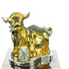 Image 4 : Gold Plexiglases Sitting Ox Statue
