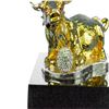 Image 5 : Gold Plexiglases Sitting Ox Statue
