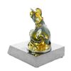 Image 6 : Gold Plexiglases Sitting Ox Statue