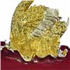 Image 9 : Gold Plexiglases Shaggy Sheep or Ram Sculpture