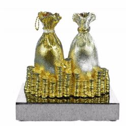 Gold Plexiglases Genuine Stallion Horse Sculpture