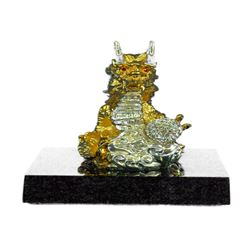 Gold Plexiglases Tree of Life Sculpture