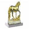 Image 4 : Gold Plexiglases Male Stallion Sculpture