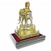 Image 2 : Gold Plexiglases African Elephant Sculpture Figure