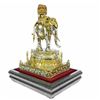 Image 3 : Gold Plexiglases African Elephant Sculpture Figure