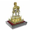 Image 5 : Gold Plexiglases African Elephant Sculpture Figure