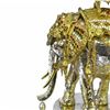 Image 7 : Gold Plexiglases African Elephant Sculpture Figure