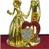 Image 9 : Gold Plexiglases Couple in Love Sculpture