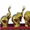 Image 9 : Gold Plexiglases African Elephants Statue