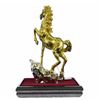 Image 3 : Gold Plexiglases Racing Horse Sculpture