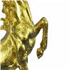 Image 7 : Gold Plexiglases Racing Horse Sculpture
