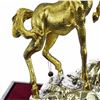 Image 8 : Gold Plexiglases Racing Horse Sculpture