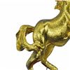 Image 9 : Gold Plexiglases Racing Horse Sculpture