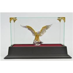 Gold Plexiglases Art Deco Silver Collectible Statue