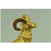 Image 5 : Gold Plexiglases Shaggy Sheep or Ram Statue