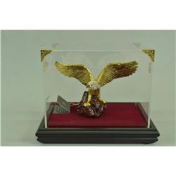 Gold Plexiglases American Silver Eagle Statue