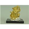 Image 3 : Gold Plexiglases Thinker Monkey Sculpture