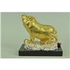 Image 4 : Gold Plexiglases and Silver Plated pig Sculpture