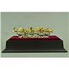 Image 3 : Gold Plexiglases Fishes Ocean Sculpture