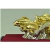 Image 4 : Gold Plexiglases Fishes Ocean Sculpture
