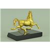 Image 3 : Gold Plexiglases Running Horse Statue