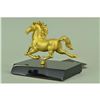 Image 4 : Gold Plexiglases Running Horse Statue