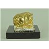 Image 3 : Gold Plexiglases Pig Money Lucky Figurine