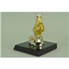 Image 2 : Gold Plexiglases Zodiac Sign Farm Rooster Figure