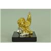 Image 3 : Gold Plexiglases Zodiac Sign Farm Rooster Figure