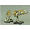 Image 3 : Gold Plexiglases Elephant Sculpture