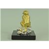 Image 3 : Gold Plexiglases Thinking Monkey Sculpture