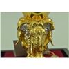 Image 4 : Gold Plexiglases Three Head Elephant Hinduism Ethnic