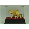 Image 1 : Gold Plexiglases African Elephant Sculpture