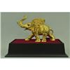 Image 2 : Gold Plexiglases African Elephant Sculpture