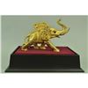 Image 4 : Gold Plexiglases African Elephant Sculpture