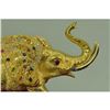 Image 5 : Gold Plexiglases African Elephant Sculpture