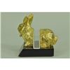 Image 4 : Gold Plexiglases Easter Bunny Cardholder Sculpture