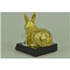 Image 5 : Gold Plexiglases Easter Bunny Cardholder Sculpture