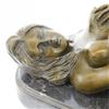 Image 2 : Stunning Erotic Nude Bronze Statue on Marble Base Figure