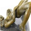 Image 4 : Stunning Erotic Nude Bronze Statue on Marble Base Figure