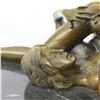 Image 2 : Erotic Bronze Sculpture on Marble Base Statue