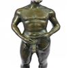 Image 4 : Nude Cowboy Bronze Figurine on Marble Base Sculpture