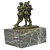 Image 2 : Three Graces Bookend Bronze Sculpture