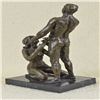 Image 7 : Erotic Nude Bronze Statue on Marble Base Figurine