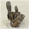 Image 5 : Erotic Nude Nymph With Skeleton Bronze Sculpture