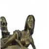 Image 6 : Erotic Skeleton With Nymph Ashtray Bronze Sculpture