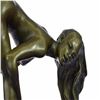 Image 6 : Nude Girl Bronze Sculpture on Marble Base Figure