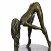 Image 8 : Nude Girl Bronze Sculpture on Marble Base Figure