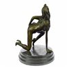 Image 3 : Nude Sexy Woman Bronze Sculpture on Marble Base Statue