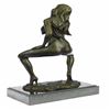 Image 2 : Nude Female Bronze on Marble Base Statue